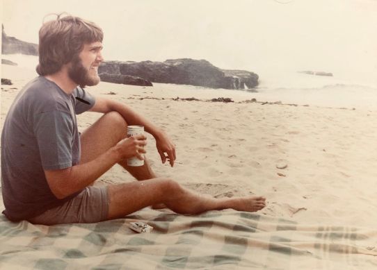 hippie on the beach